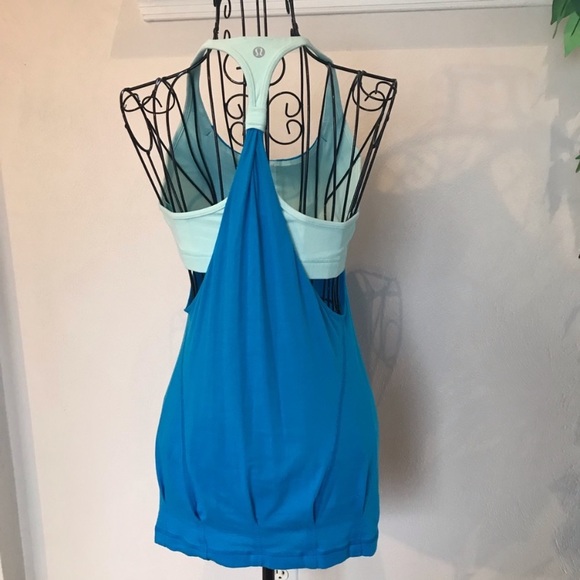 lululemon athletica Tops - Lululemon Racerback Layered Workout Yoga Top Sz 6